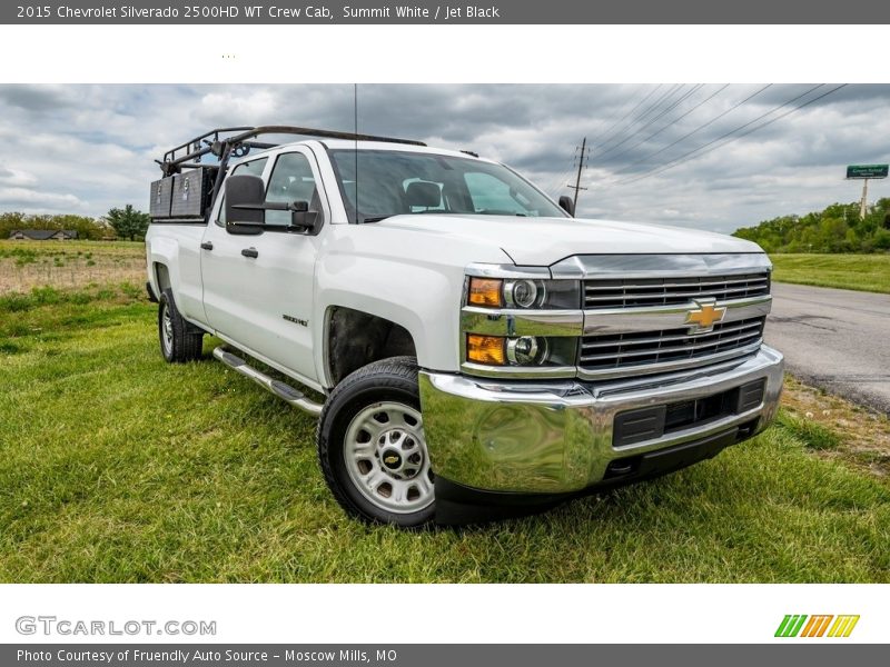 Summit White / Jet Black 2015 Chevrolet Silverado 2500HD WT Crew Cab