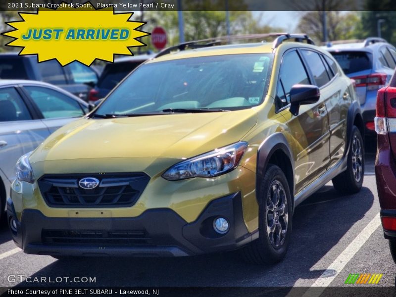 Plasma Yellow Pearl / Gray 2021 Subaru Crosstrek Sport