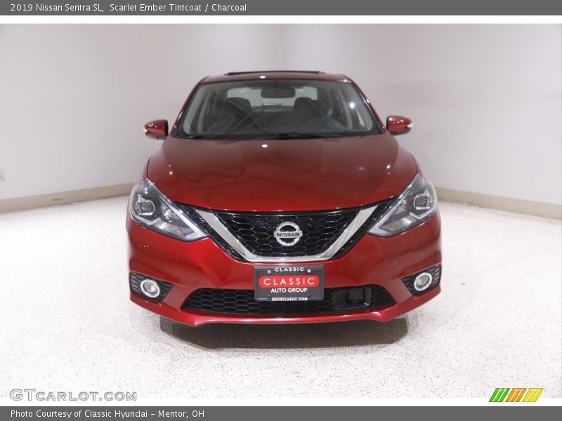 Scarlet Ember Tintcoat / Charcoal 2019 Nissan Sentra SL