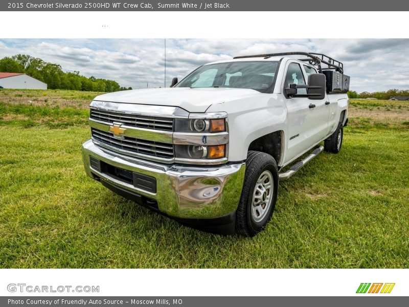 Summit White / Jet Black 2015 Chevrolet Silverado 2500HD WT Crew Cab