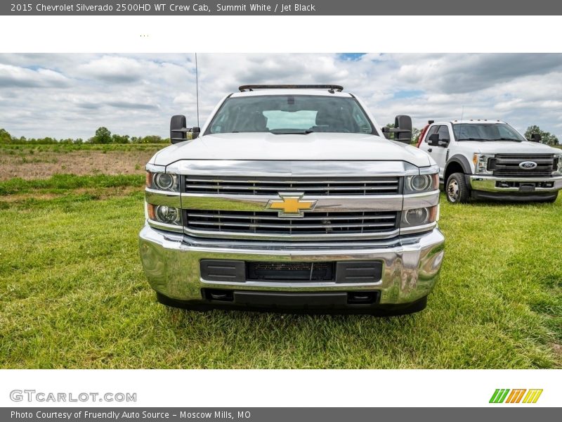 Summit White / Jet Black 2015 Chevrolet Silverado 2500HD WT Crew Cab