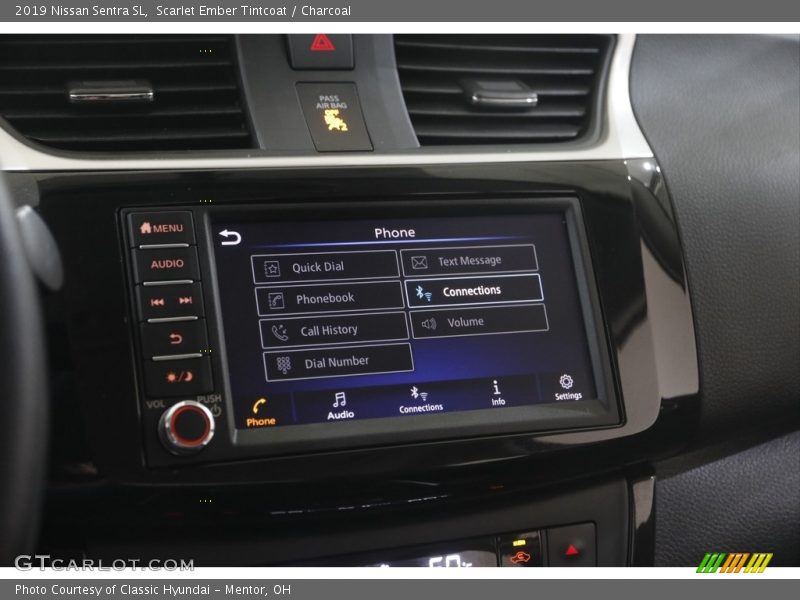 Scarlet Ember Tintcoat / Charcoal 2019 Nissan Sentra SL