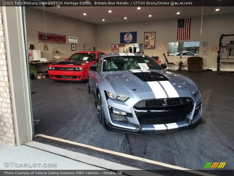 Brittany Blue Metallic / GT500 Ebony/Smoke Gray Accents 2022 Ford Mustang Shelby GT500 Heritage Edition