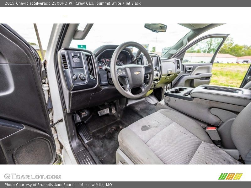 Summit White / Jet Black 2015 Chevrolet Silverado 2500HD WT Crew Cab