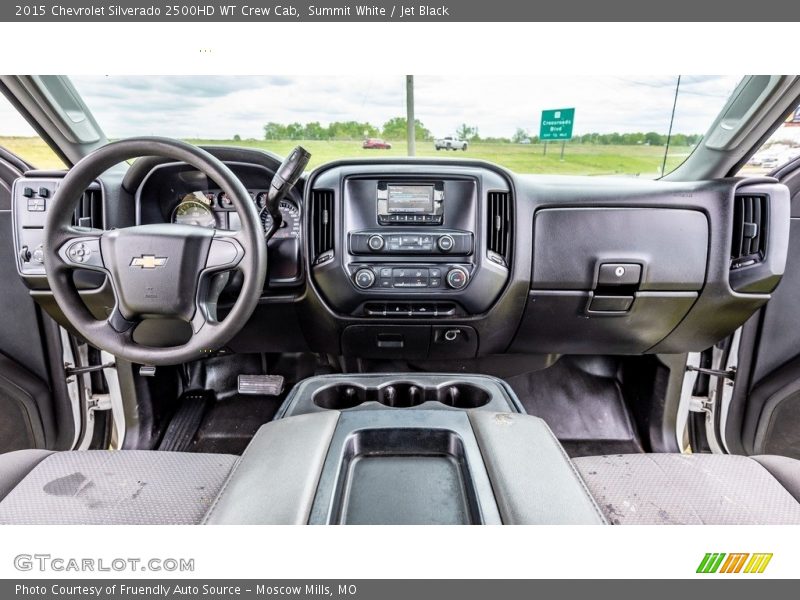 Summit White / Jet Black 2015 Chevrolet Silverado 2500HD WT Crew Cab
