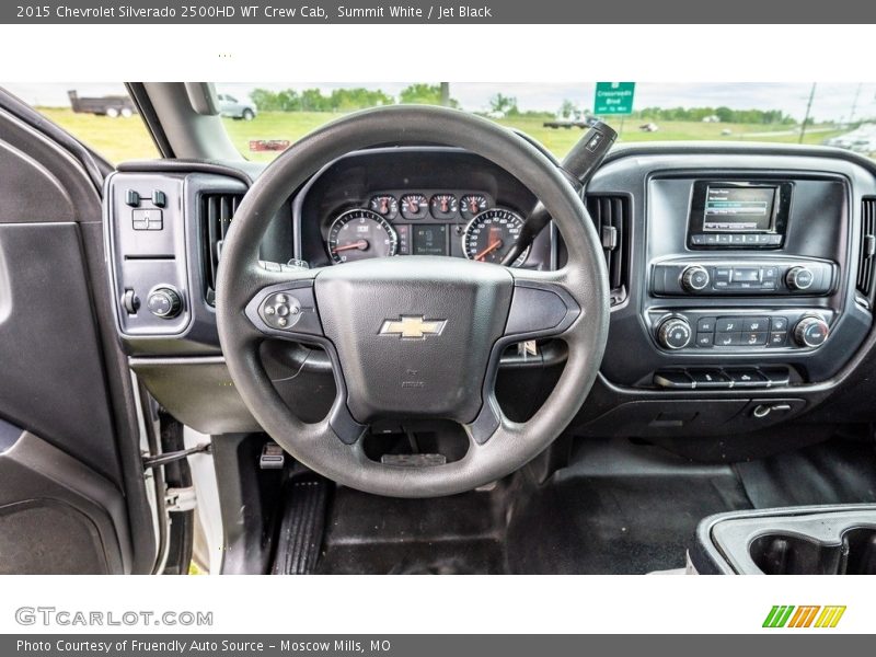 Summit White / Jet Black 2015 Chevrolet Silverado 2500HD WT Crew Cab
