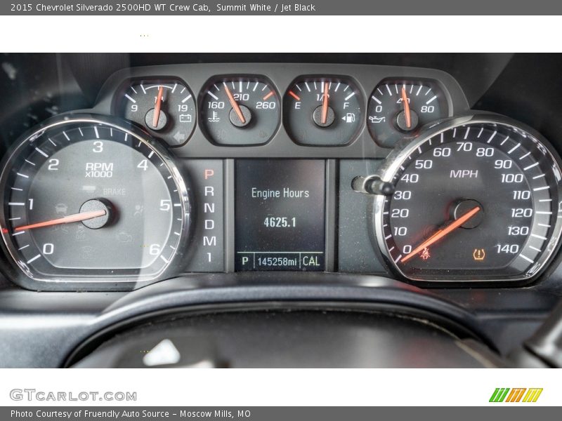 Summit White / Jet Black 2015 Chevrolet Silverado 2500HD WT Crew Cab