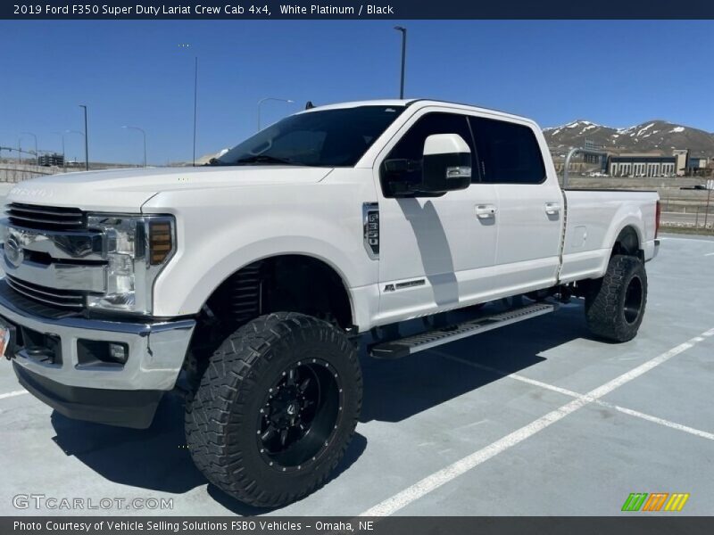 White Platinum / Black 2019 Ford F350 Super Duty Lariat Crew Cab 4x4