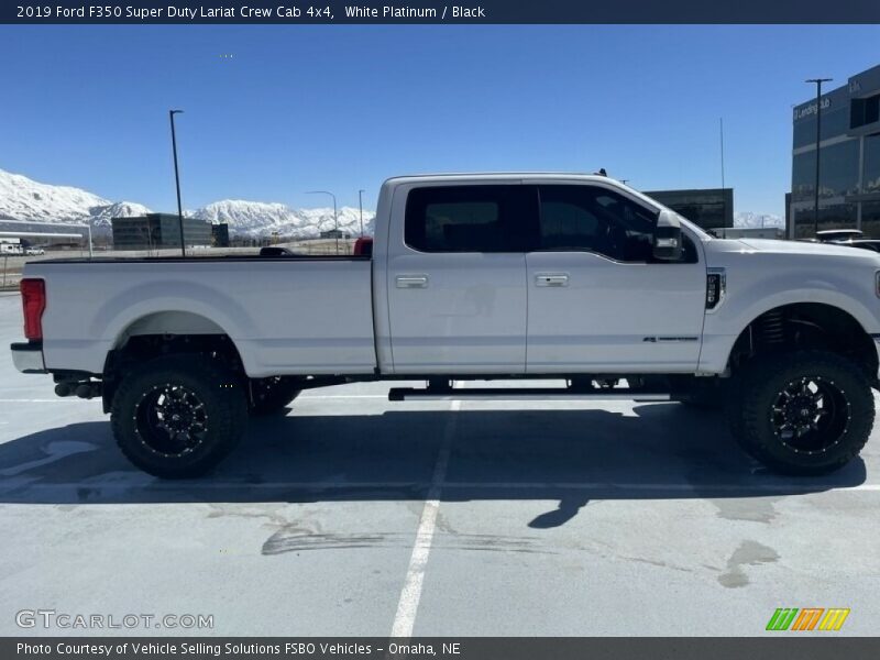 White Platinum / Black 2019 Ford F350 Super Duty Lariat Crew Cab 4x4