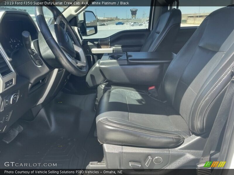 White Platinum / Black 2019 Ford F350 Super Duty Lariat Crew Cab 4x4