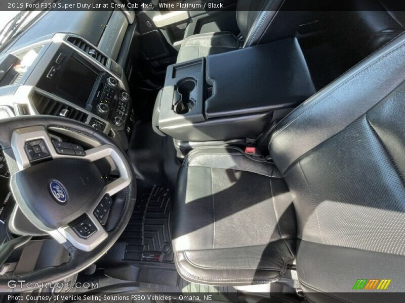 White Platinum / Black 2019 Ford F350 Super Duty Lariat Crew Cab 4x4