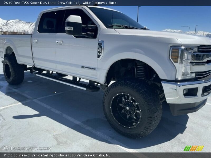 White Platinum / Black 2019 Ford F350 Super Duty Lariat Crew Cab 4x4