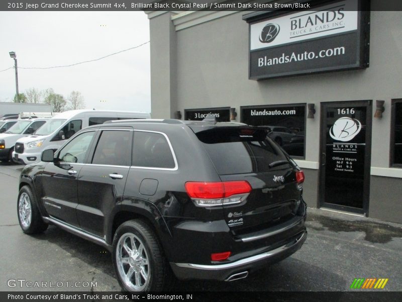 Brilliant Black Crystal Pearl / Summit Dark Sienna Brown/Black 2015 Jeep Grand Cherokee Summit 4x4