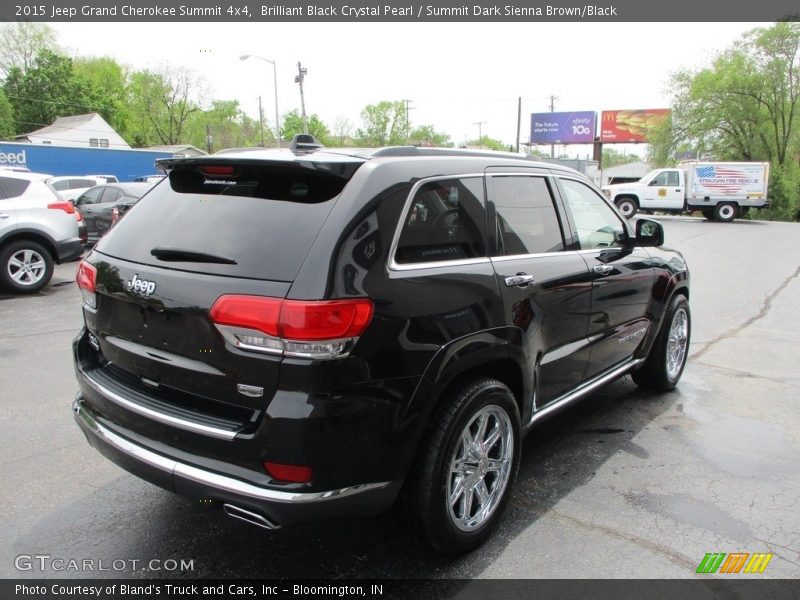 Brilliant Black Crystal Pearl / Summit Dark Sienna Brown/Black 2015 Jeep Grand Cherokee Summit 4x4