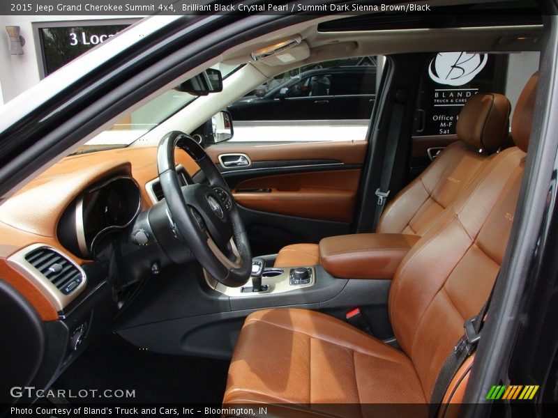 Brilliant Black Crystal Pearl / Summit Dark Sienna Brown/Black 2015 Jeep Grand Cherokee Summit 4x4