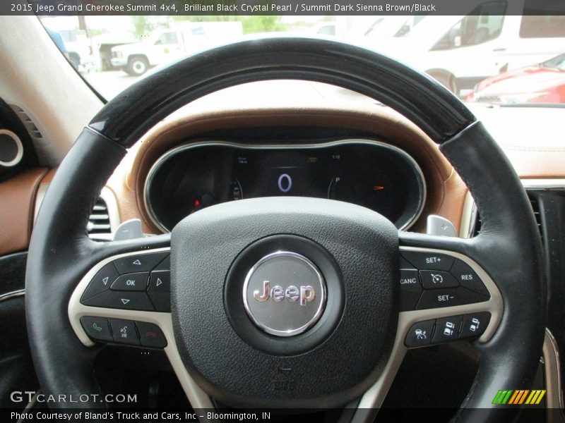 Brilliant Black Crystal Pearl / Summit Dark Sienna Brown/Black 2015 Jeep Grand Cherokee Summit 4x4