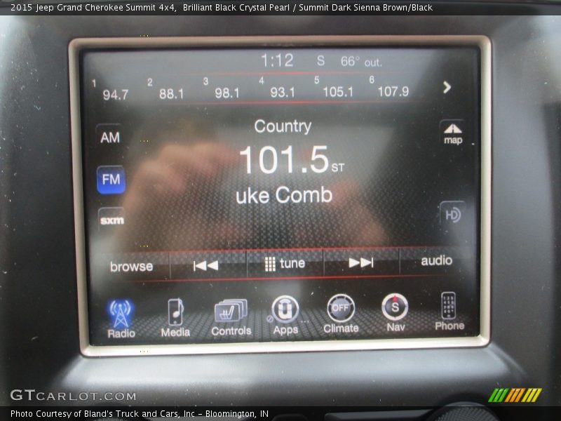 Audio System of 2015 Grand Cherokee Summit 4x4