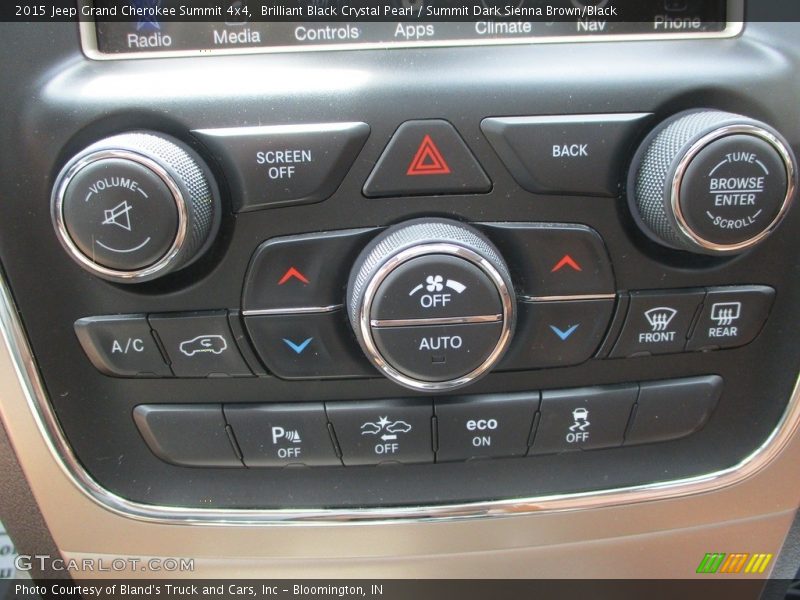 Controls of 2015 Grand Cherokee Summit 4x4