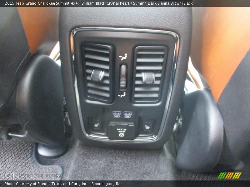 Brilliant Black Crystal Pearl / Summit Dark Sienna Brown/Black 2015 Jeep Grand Cherokee Summit 4x4