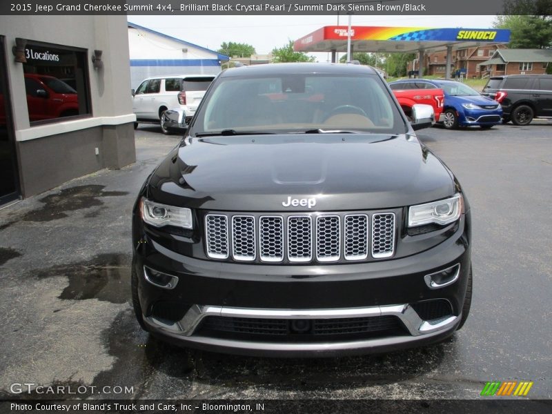 Brilliant Black Crystal Pearl / Summit Dark Sienna Brown/Black 2015 Jeep Grand Cherokee Summit 4x4