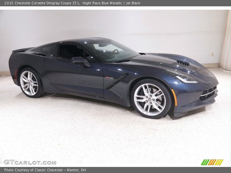 Night Race Blue Metallic / Jet Black 2015 Chevrolet Corvette Stingray Coupe Z51