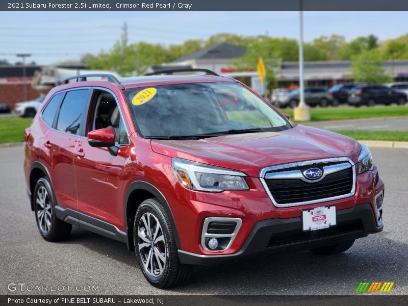 Crimson Red Pearl / Gray 2021 Subaru Forester 2.5i Limited