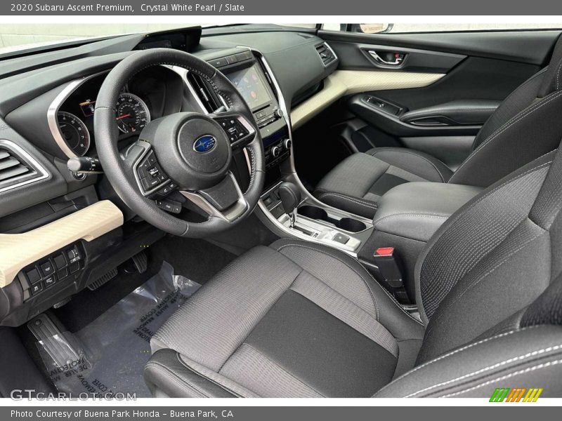 Crystal White Pearl / Slate 2020 Subaru Ascent Premium