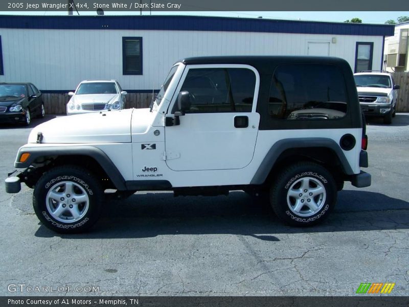 Stone White / Dark Slate Gray 2005 Jeep Wrangler X 4x4