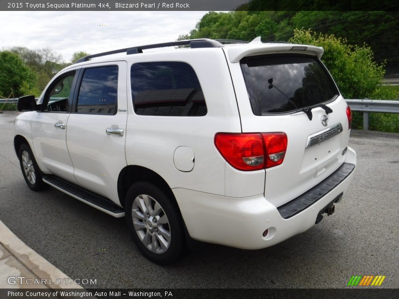 Blizzard Pearl / Red Rock 2015 Toyota Sequoia Platinum 4x4