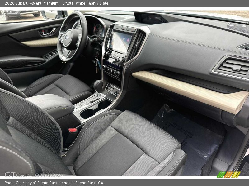 Crystal White Pearl / Slate 2020 Subaru Ascent Premium