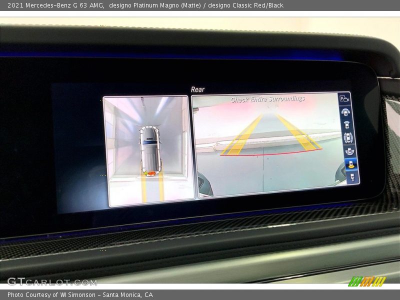designo Platinum Magno (Matte) / designo Classic Red/Black 2021 Mercedes-Benz G 63 AMG