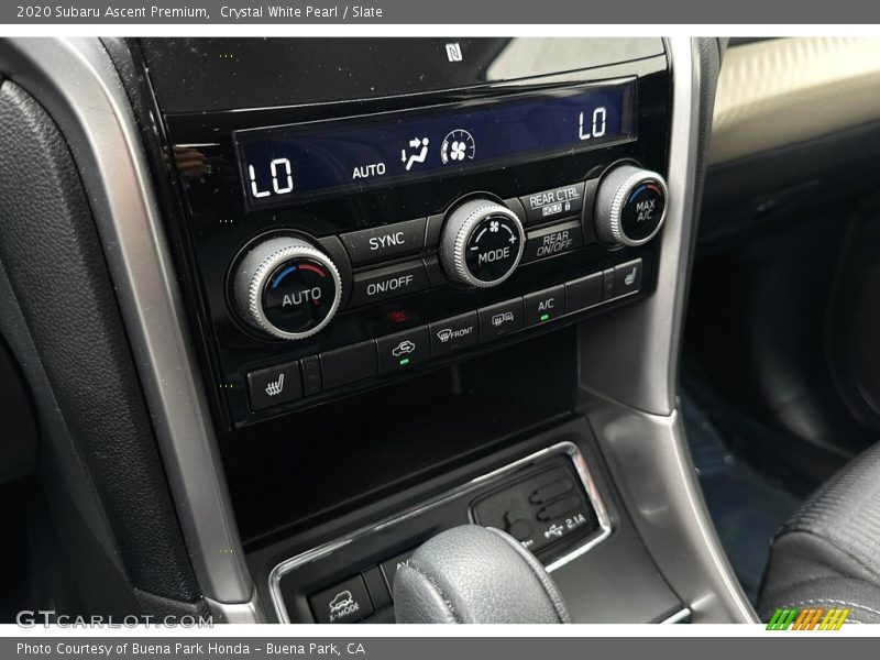 Crystal White Pearl / Slate 2020 Subaru Ascent Premium