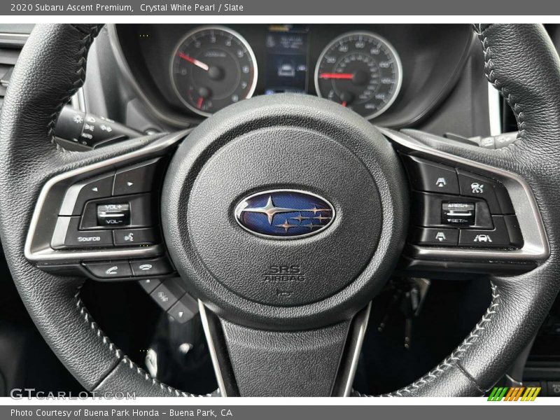 Crystal White Pearl / Slate 2020 Subaru Ascent Premium