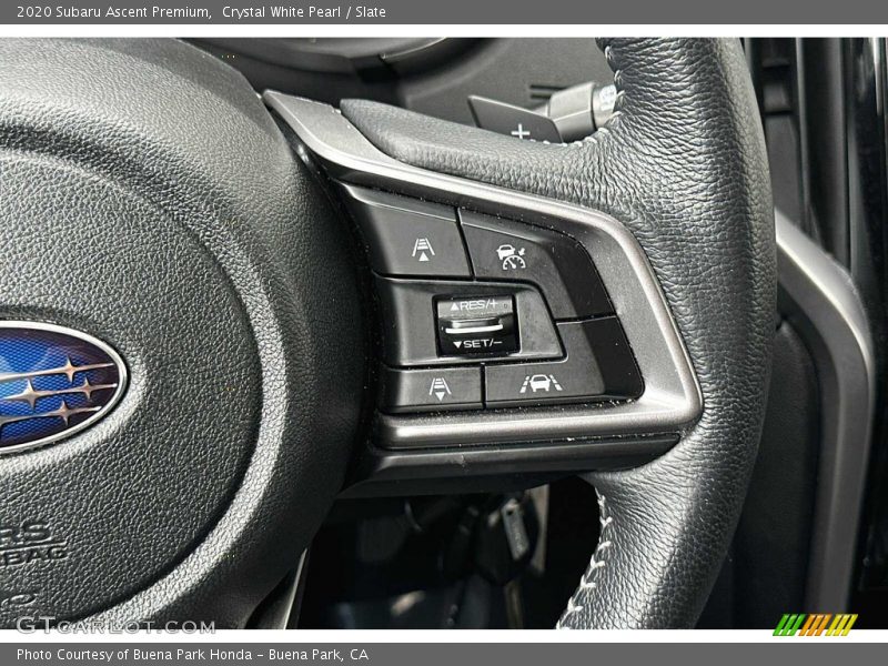 Crystal White Pearl / Slate 2020 Subaru Ascent Premium