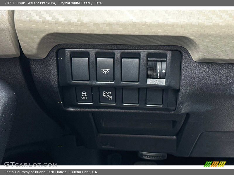 Crystal White Pearl / Slate 2020 Subaru Ascent Premium