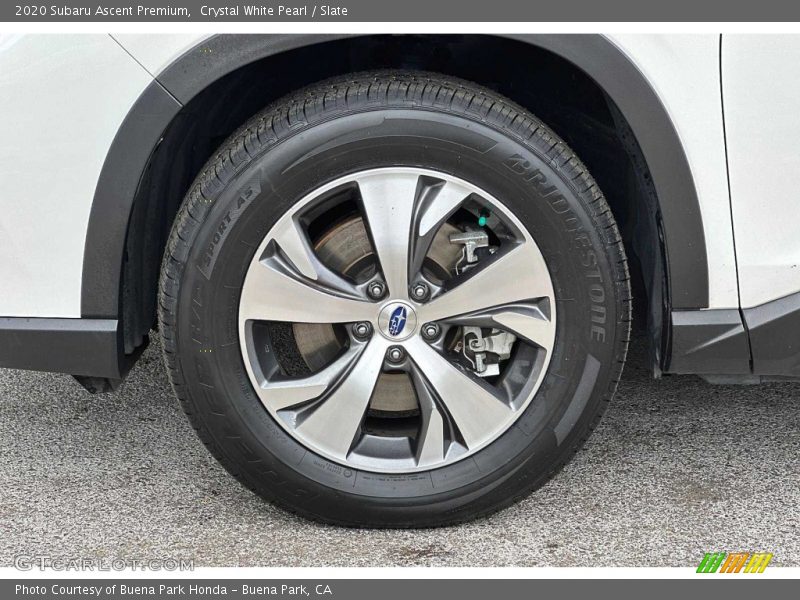 Crystal White Pearl / Slate 2020 Subaru Ascent Premium