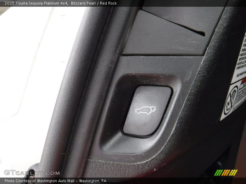 Blizzard Pearl / Red Rock 2015 Toyota Sequoia Platinum 4x4