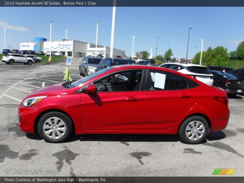 Boston Red / Gray 2016 Hyundai Accent SE Sedan