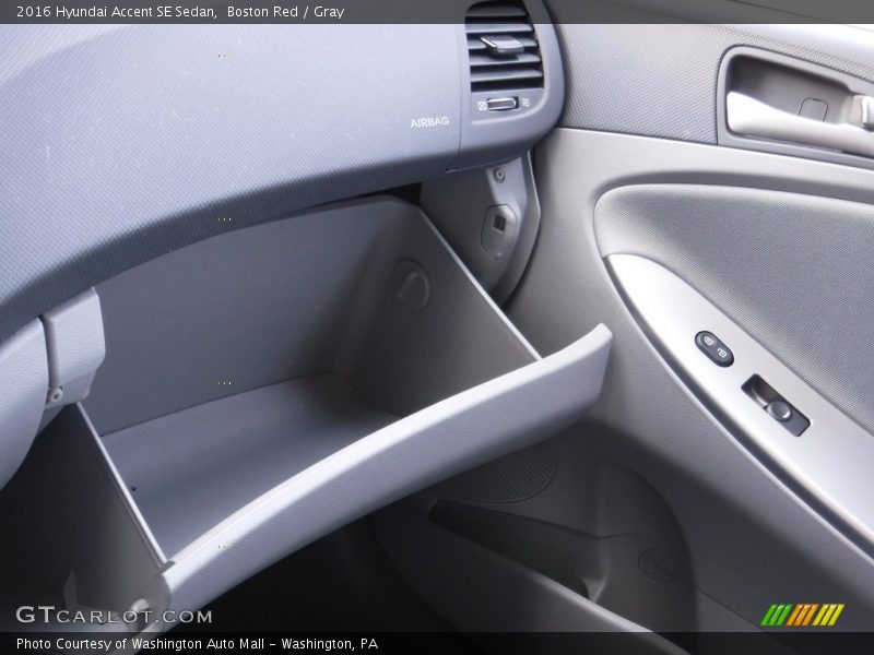 Boston Red / Gray 2016 Hyundai Accent SE Sedan