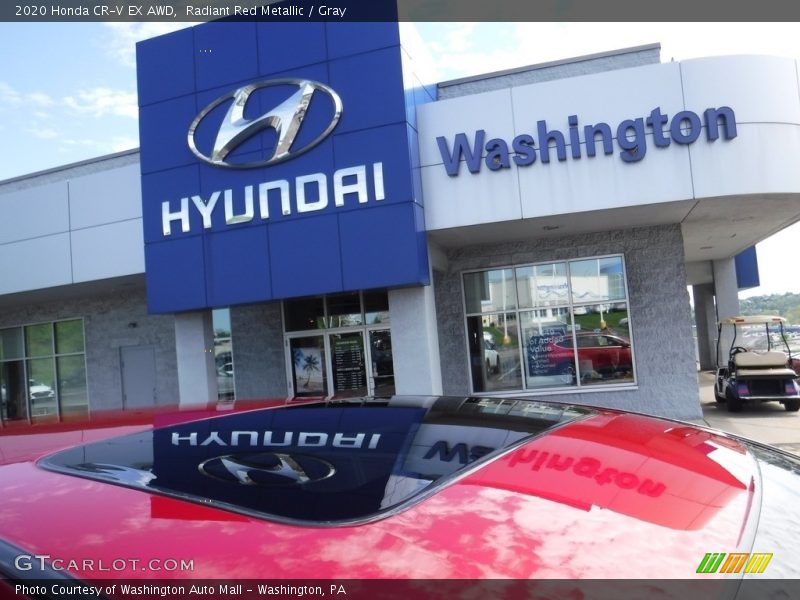 Radiant Red Metallic / Gray 2020 Honda CR-V EX AWD