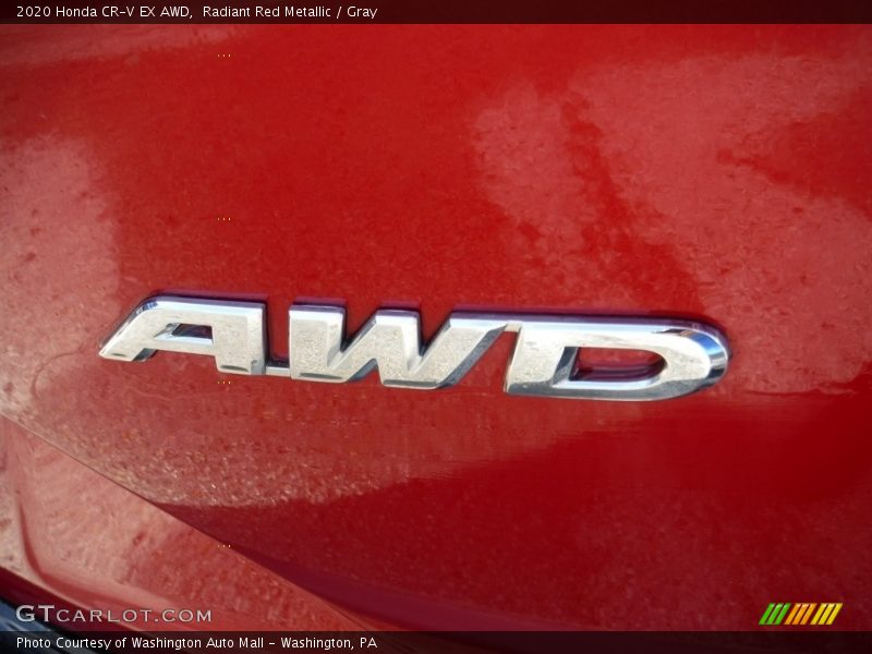 Radiant Red Metallic / Gray 2020 Honda CR-V EX AWD