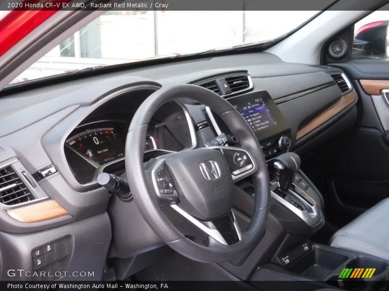 Radiant Red Metallic / Gray 2020 Honda CR-V EX AWD