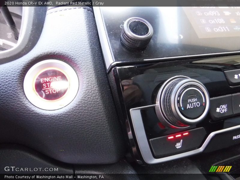 Radiant Red Metallic / Gray 2020 Honda CR-V EX AWD