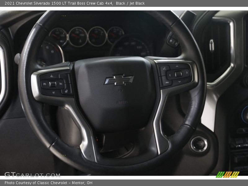 Black / Jet Black 2021 Chevrolet Silverado 1500 LT Trail Boss Crew Cab 4x4