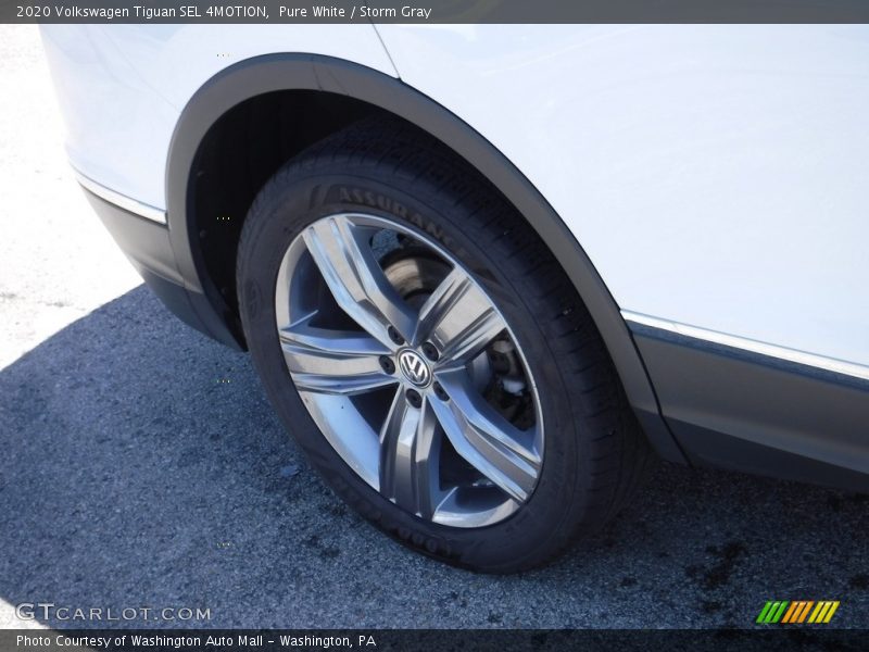 Pure White / Storm Gray 2020 Volkswagen Tiguan SEL 4MOTION