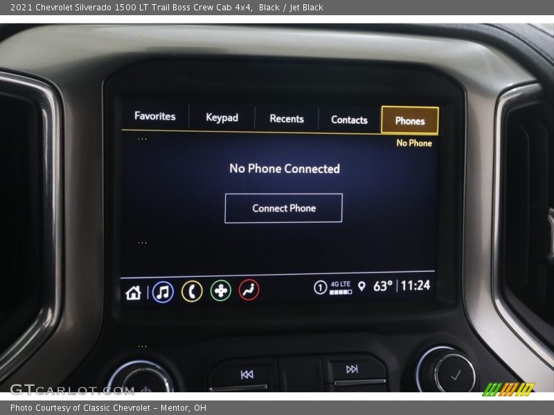 Black / Jet Black 2021 Chevrolet Silverado 1500 LT Trail Boss Crew Cab 4x4