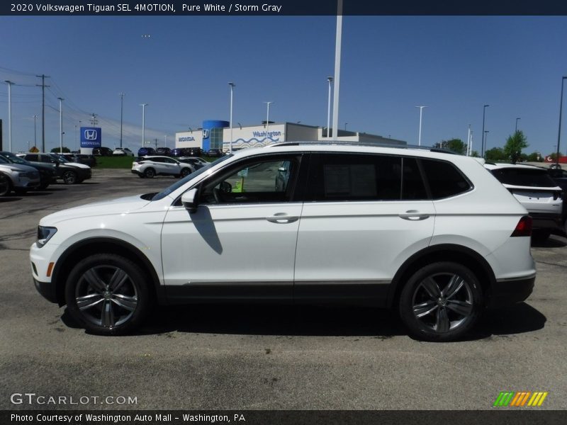 Pure White / Storm Gray 2020 Volkswagen Tiguan SEL 4MOTION