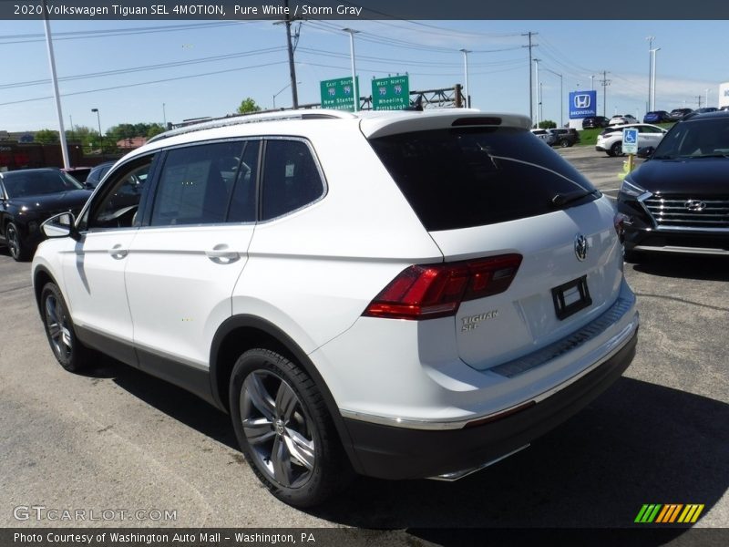 Pure White / Storm Gray 2020 Volkswagen Tiguan SEL 4MOTION