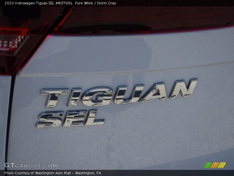 Pure White / Storm Gray 2020 Volkswagen Tiguan SEL 4MOTION