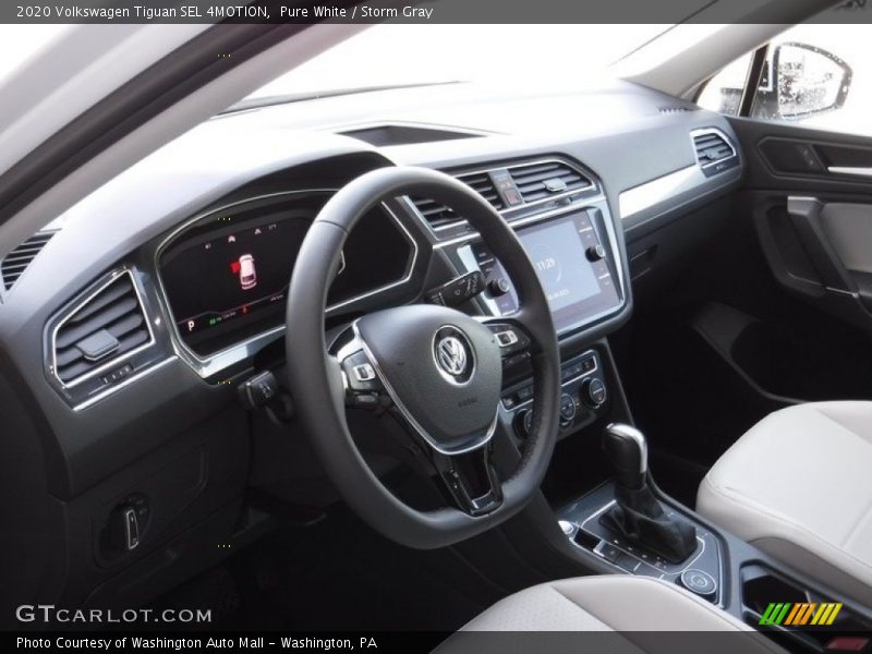 Pure White / Storm Gray 2020 Volkswagen Tiguan SEL 4MOTION